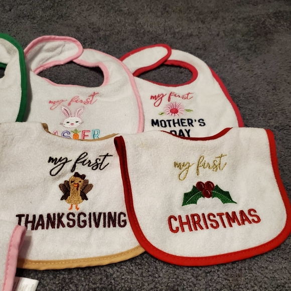 "My First" Holiday Bibs (11) - Picture 4 of 5